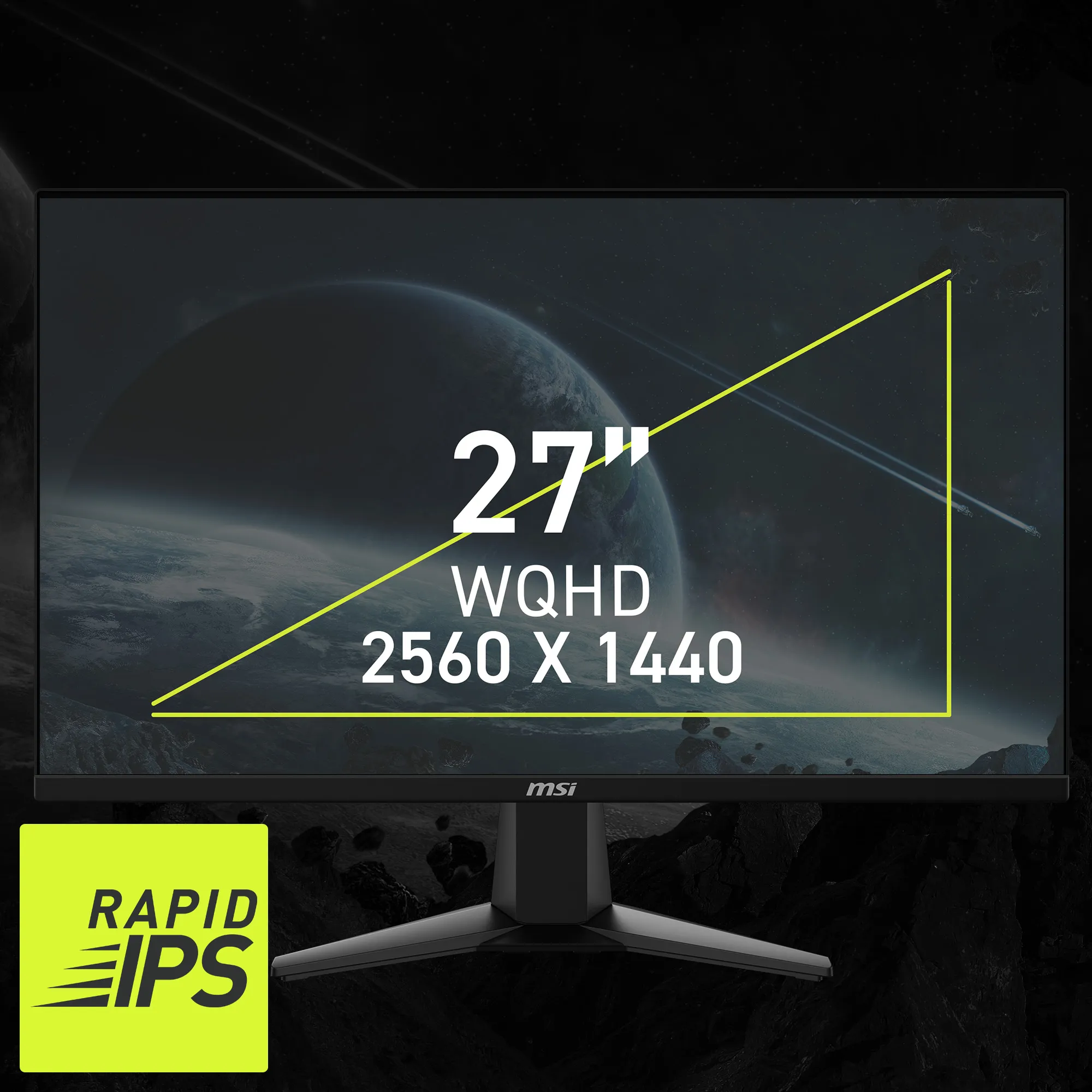 MSI MAG 275QF 27" 1440p HDR 180 Hz Gaming Monitor overview 2