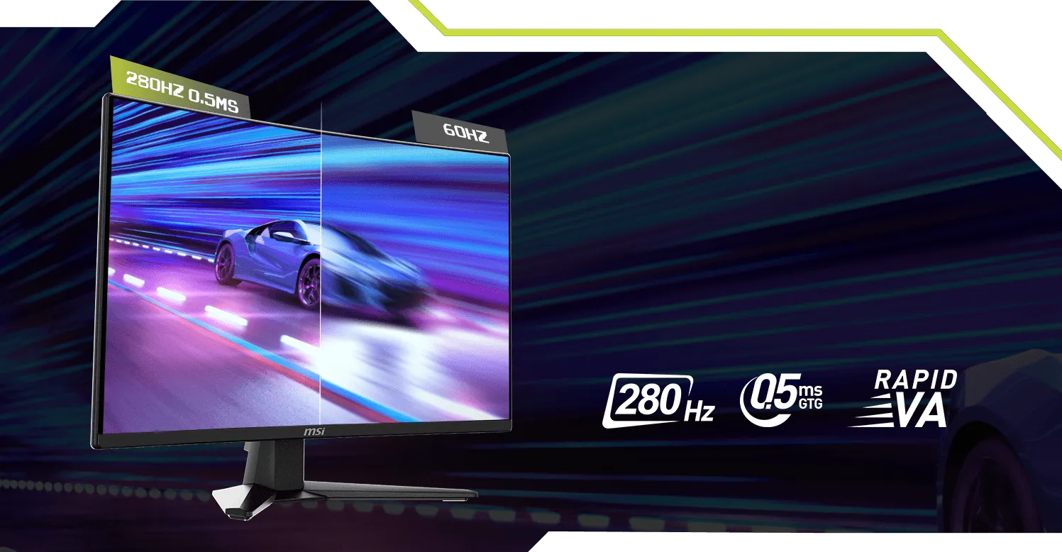MSI MAG 276CXF 27" FHD 280Hz Curved Gaming Monitor overview 1