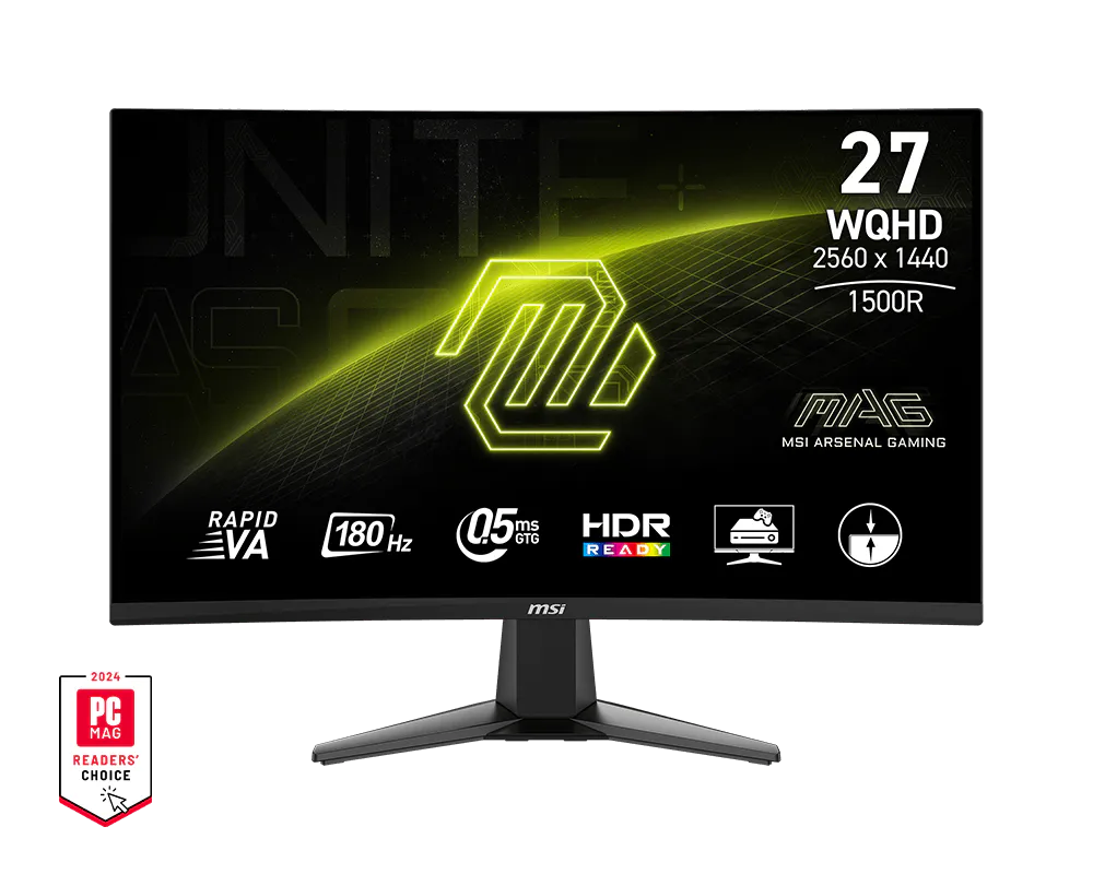 MSI MAG 27CQ6F 27 Inch 2K WQHD Curved Gaming Monitor 180HZ
