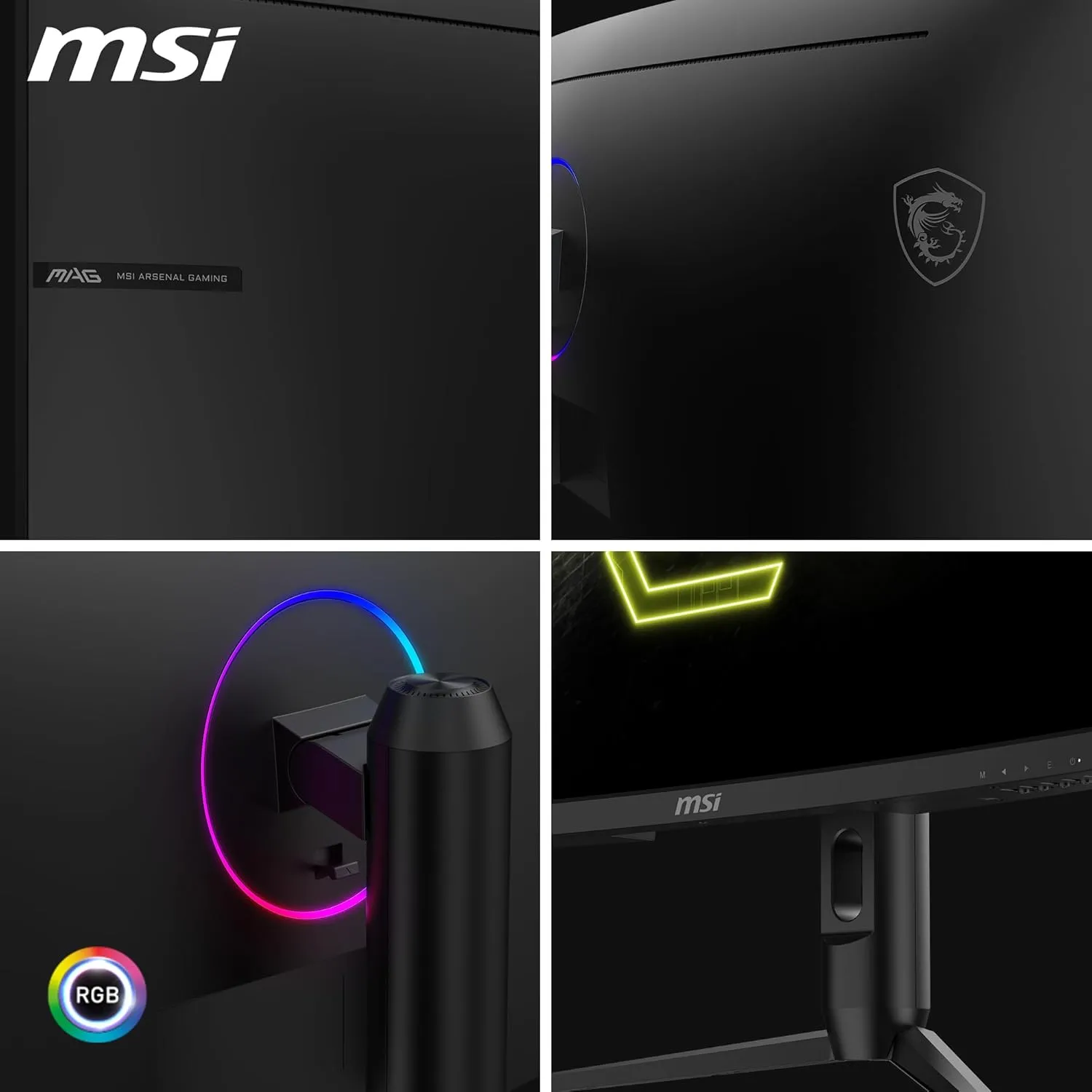 MSI MAG 342CQR E2 34 Inch 2K UWQHD Curved Gaming Monitor - 1500R 3440 x 1440 Resolution, 180 Hz / 1ms (MPRT), Adaptive Sync - DP 1.4a, HDMI 2.0b CEC, 95% DCI-P3, AI Vision, HDR Ready overview 2