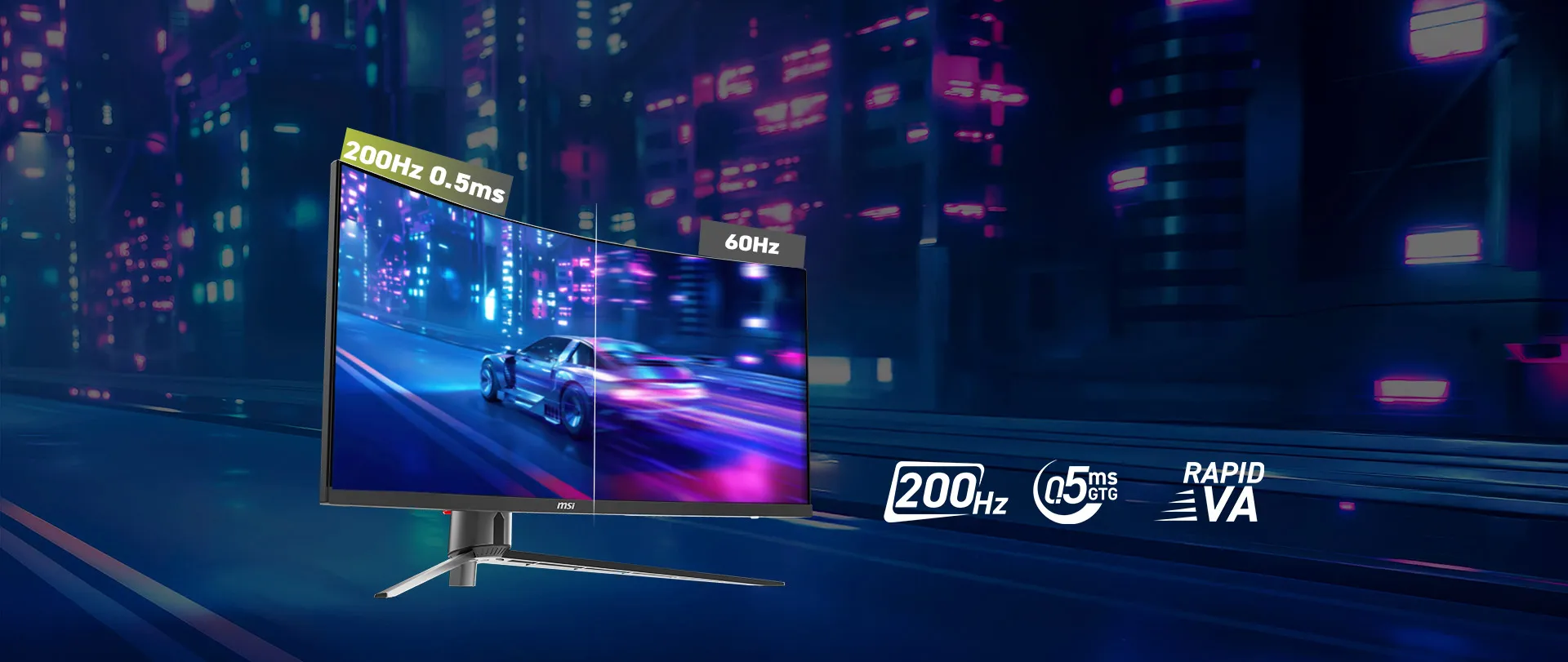 MSI MAG 345CQRF E20 Monitor overview 1