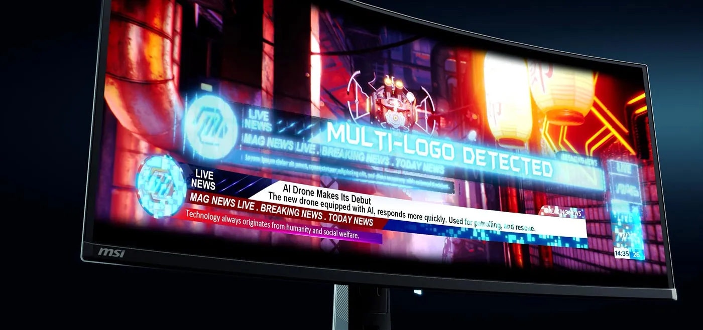 MSI MAG341CQP QD-OLED 34 inch Curved OLED Gaming Monitor overview 4