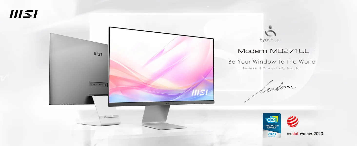 MSI Modern MD271UL 27 Inch 4k Monitor overview 1