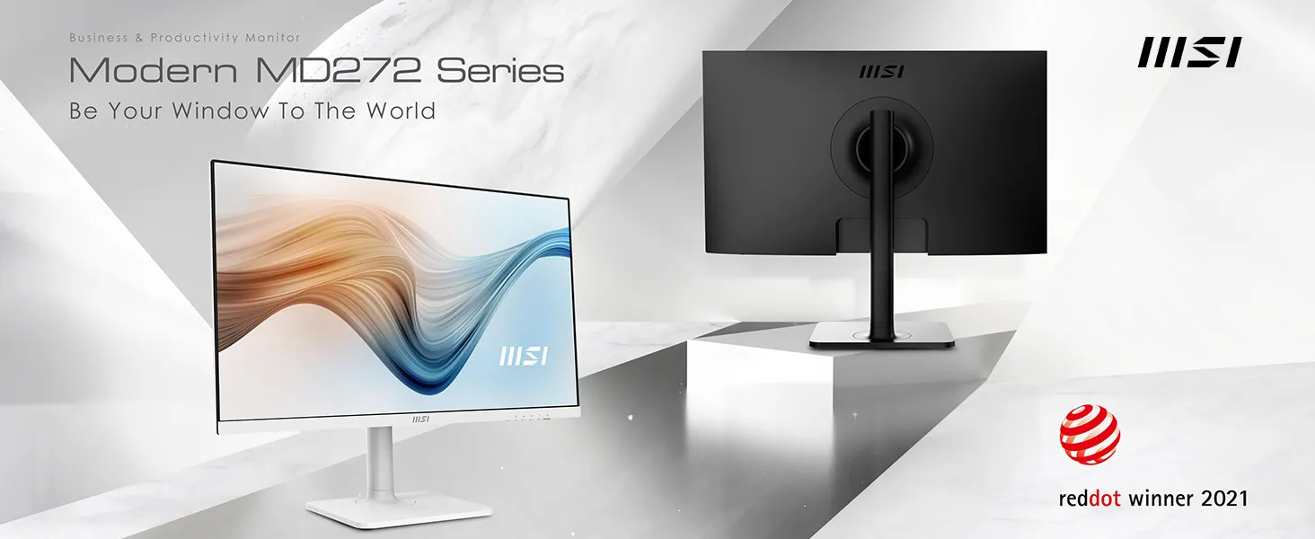 MSI Modern MD272QP Ultramarine 27″ 1440p Monitor overview 1