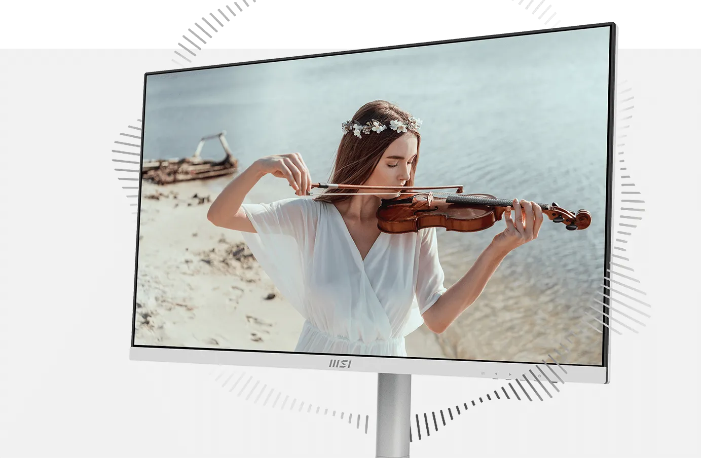 MSI Modern MD272XPW 27 Inch Monitor (White) overview 32