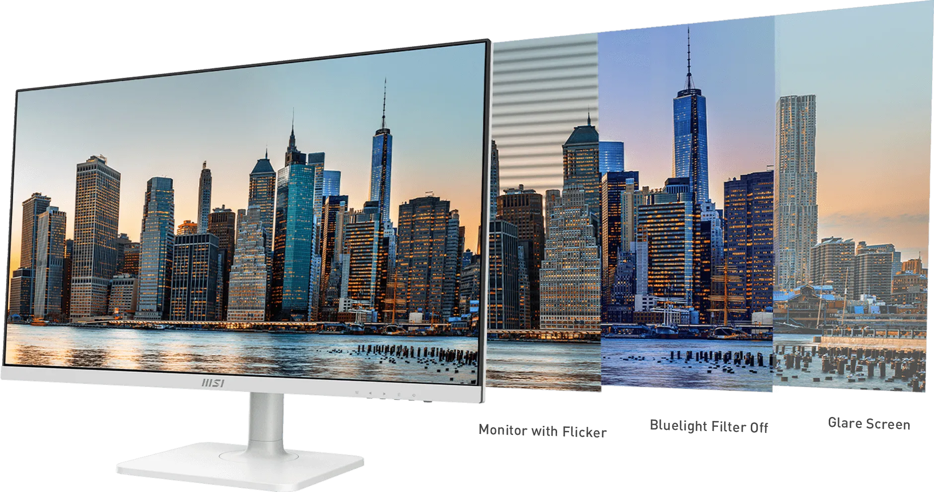 MSI Modern MD272XPW 27 Inch Monitor (White) overview 9