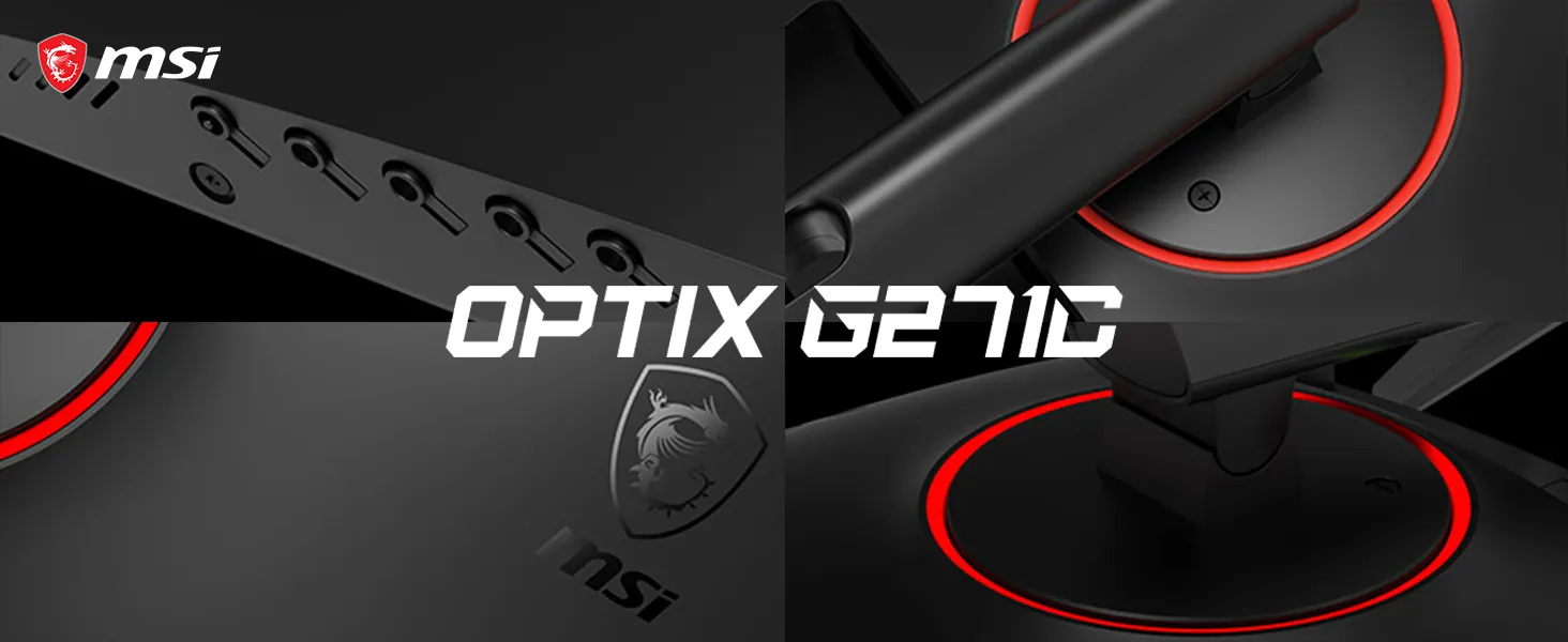 MSI OPTIX G271C 144Hz 27" Free Sync Curved Gaming Monitor overview 1
