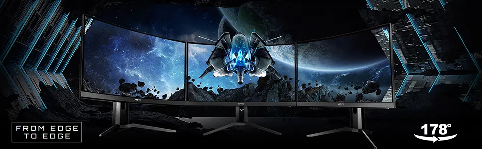 MSI OPTIX MAG271CR 144HZ Free Sync 27 INCH Curved Gaming Monitor overview 3