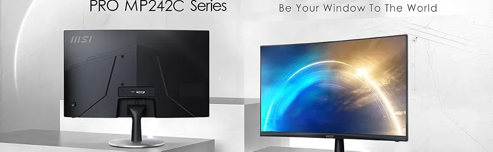 MSI PRO MP242C 23.6″ Curved Monitor overview 1