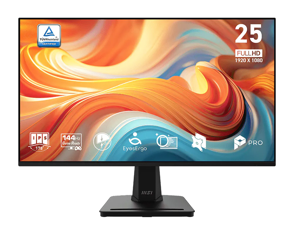 MSI PRO MP251 E14L 24.5-Inch FHD, Monitor IPS, 144Hz