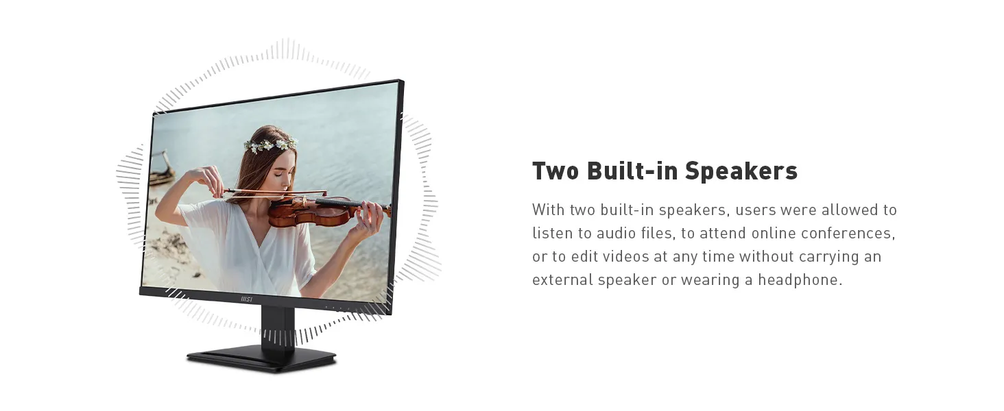 MSI PRO MP273P 27" FHD IPS 75Hz Professional Monitor overview 3