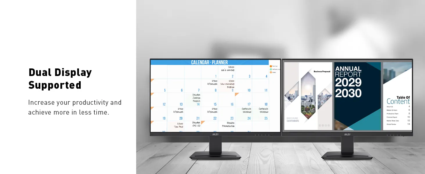 MSI PRO MP273P 27" FHD IPS 75Hz Professional Monitor overview 4