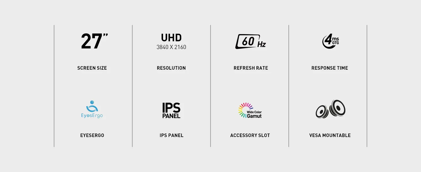 MSI PRO MP273U IPS 3840 x 2160 (UHD) Monitor overview 2