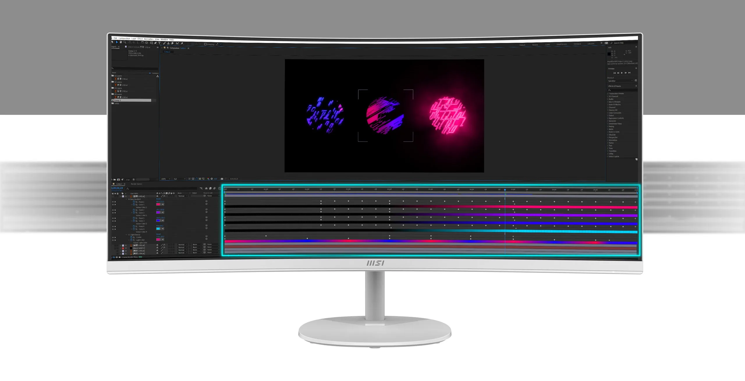 MSI PRO MP341CQW 34″ Professional Business Monitor overview 3
