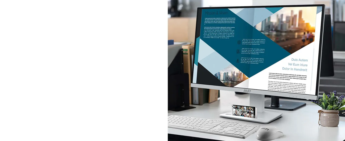 MSI Pro MP273QW E2 27 Inch White Business Monitor overview 10