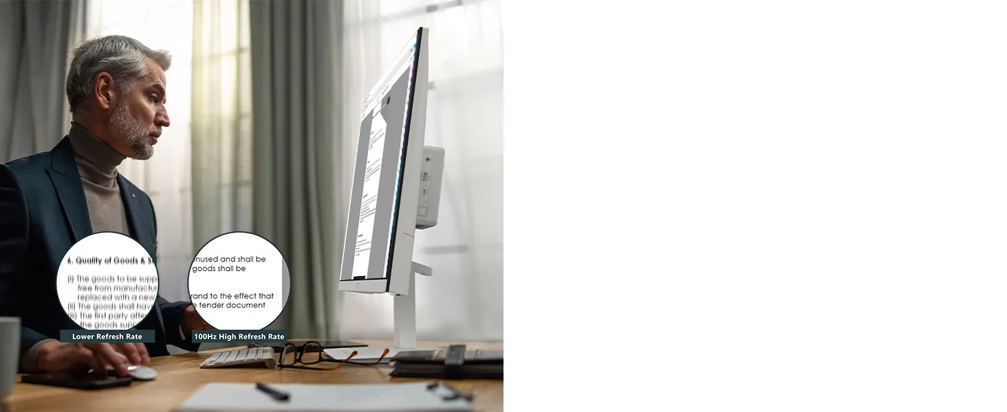 MSI Pro MP273QW E2 27 Inch White Business Monitor overview 7