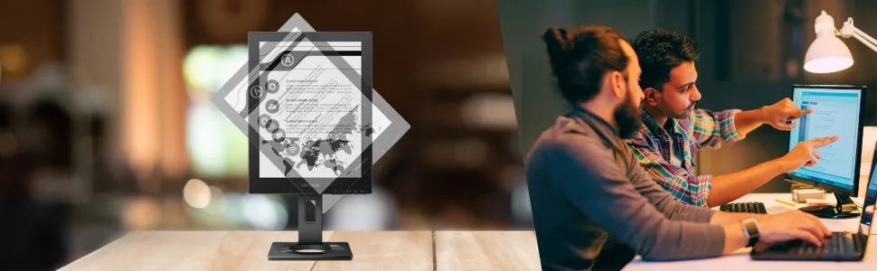 Philips 13 inch 13B1K3300 E Paper Monitor with E Ink Technology overview 12