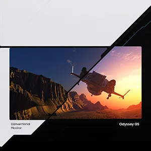 SAMSUNG Odyssey G5 34" 165Hz Curved Wide Gaming Monitor LC34G55TWWWXXL overview 7