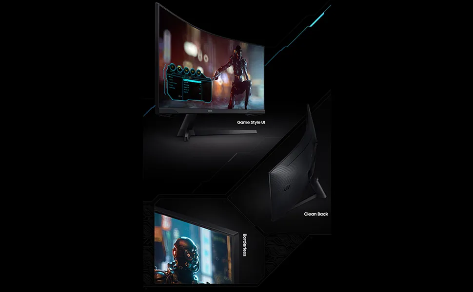 SAMSUNG Odyssey G5 34" 165Hz Curved Wide Gaming Monitor LC34G55TWWWXXL overview 8