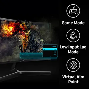 Samsung 24-inch (LC24RG50FQWXXL) 144Hz Curved Gaming Monitor overview 9