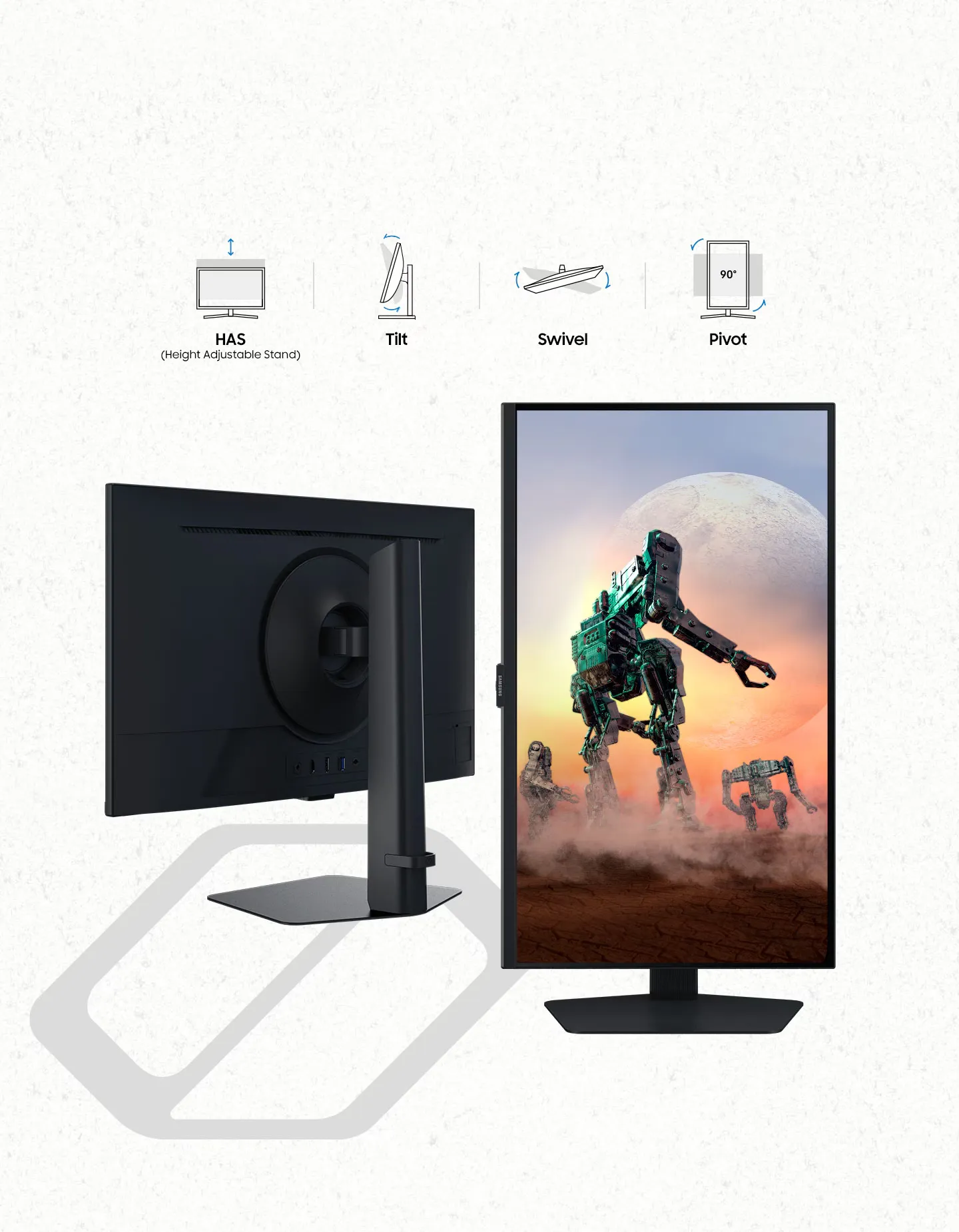 Samsung 27DG502 27″ Odyssey G5 2K QHD 180Hz 1ms Gaming Monitor overview 7