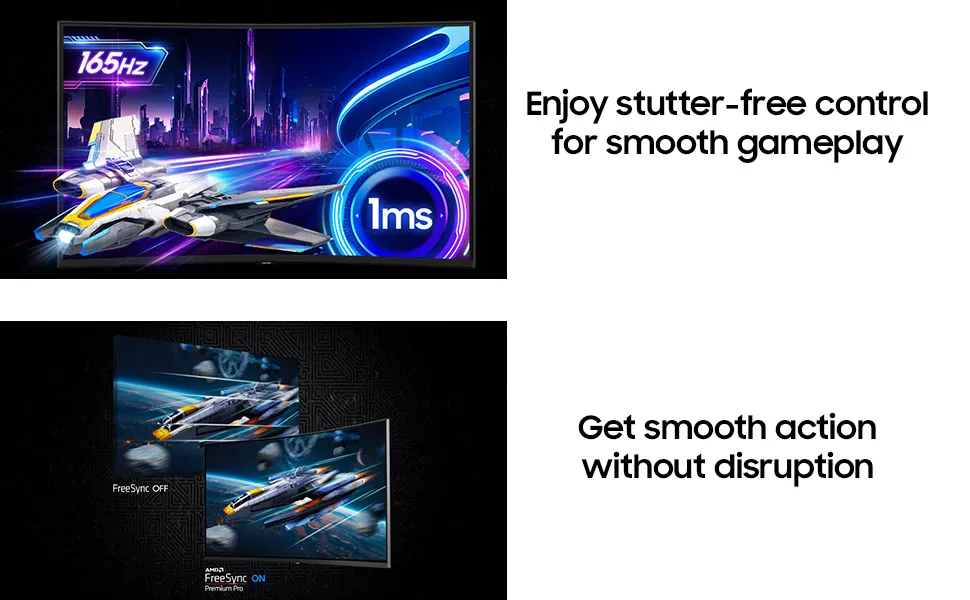 Samsung 37 Inch 4K UHD Odyssey G7 165 Hz Curved Gaming Monitor (LS37FG750EWXXL) overview 4