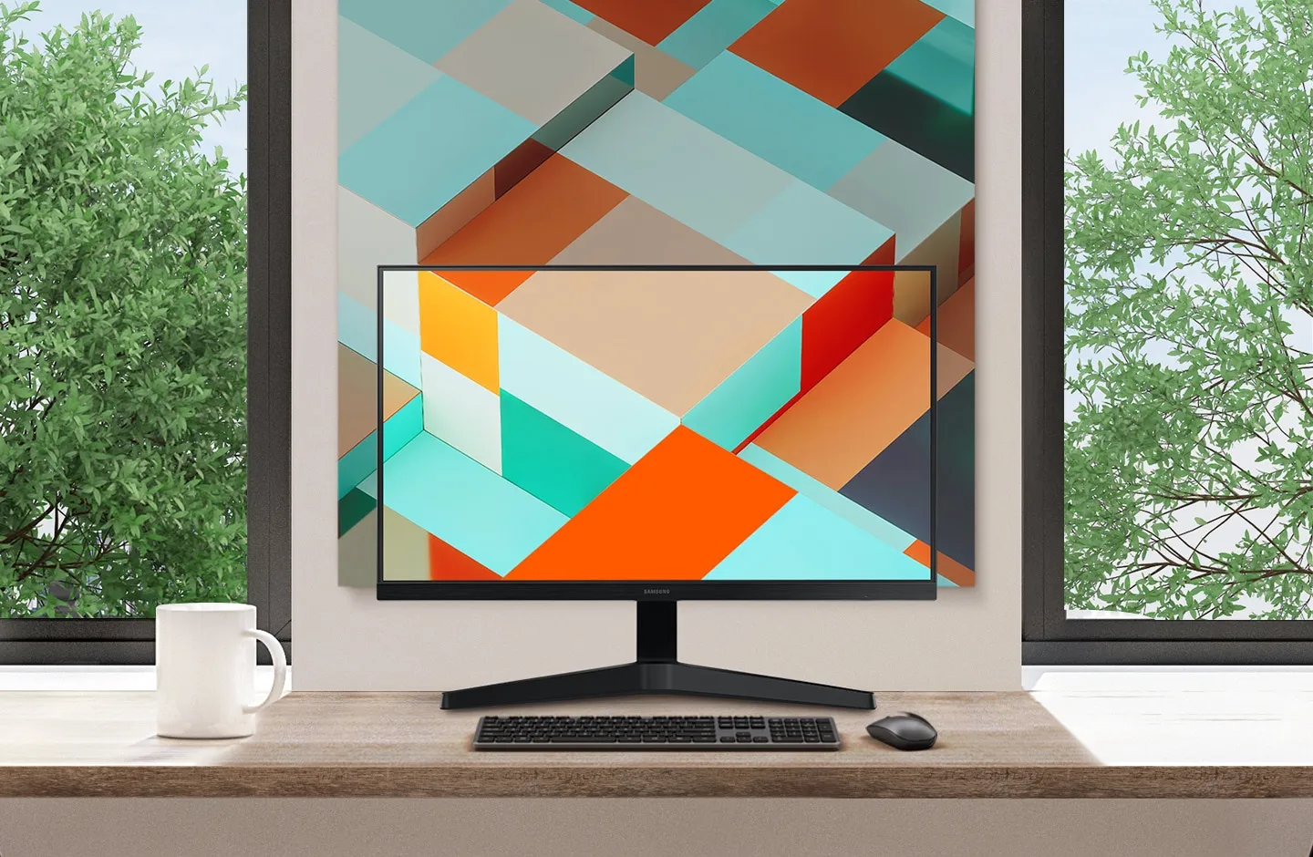 Samsung LS24C312EAWXXL 24" FHD IPS Monitor overview 1