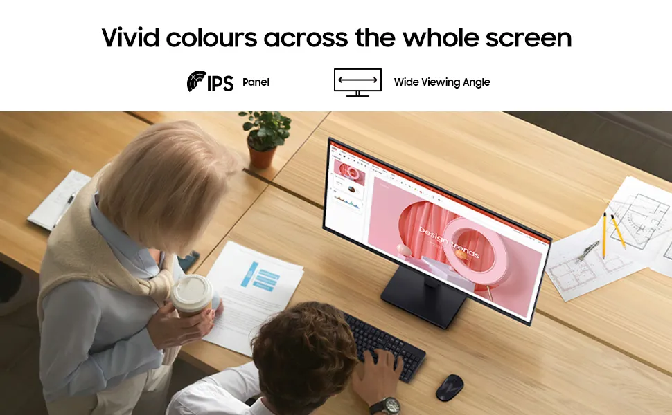 Samsung LS24D300GAWXXL 24 inch S3 Flat IPS FHD 1920x1080 100Hz Monitor overview 3