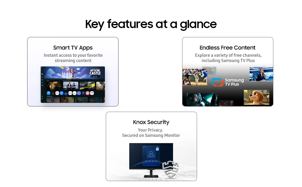 Samsung LS27FM500EWXXL 27" IPS FHD 1920 x 1080 M5 Smart Monitor with Smart TV Experience overview 2