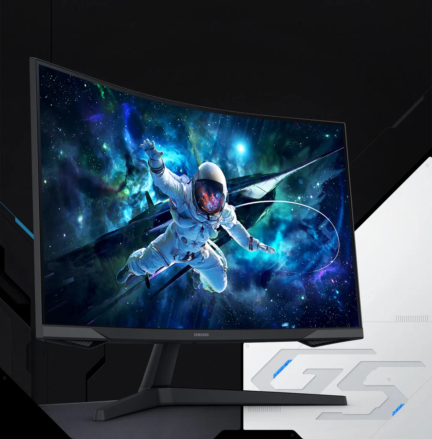 Samsung LS32CG550EWXXL 32 Inch Curved Gaming Monitor overview 1