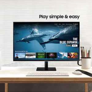 Samsung Ls32Am500Nwxxl 32 Inch Frameless Fhd Smart Monitor overview 1