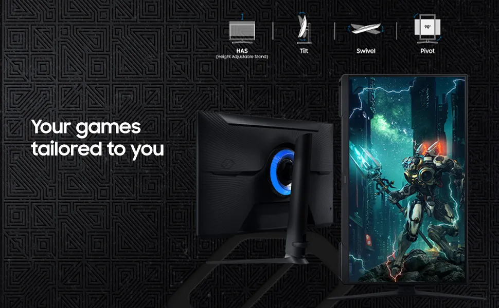 Samsung Odyssey G3 LS24DG300EWXXL 24 Inch Gaming Monitor overview 5