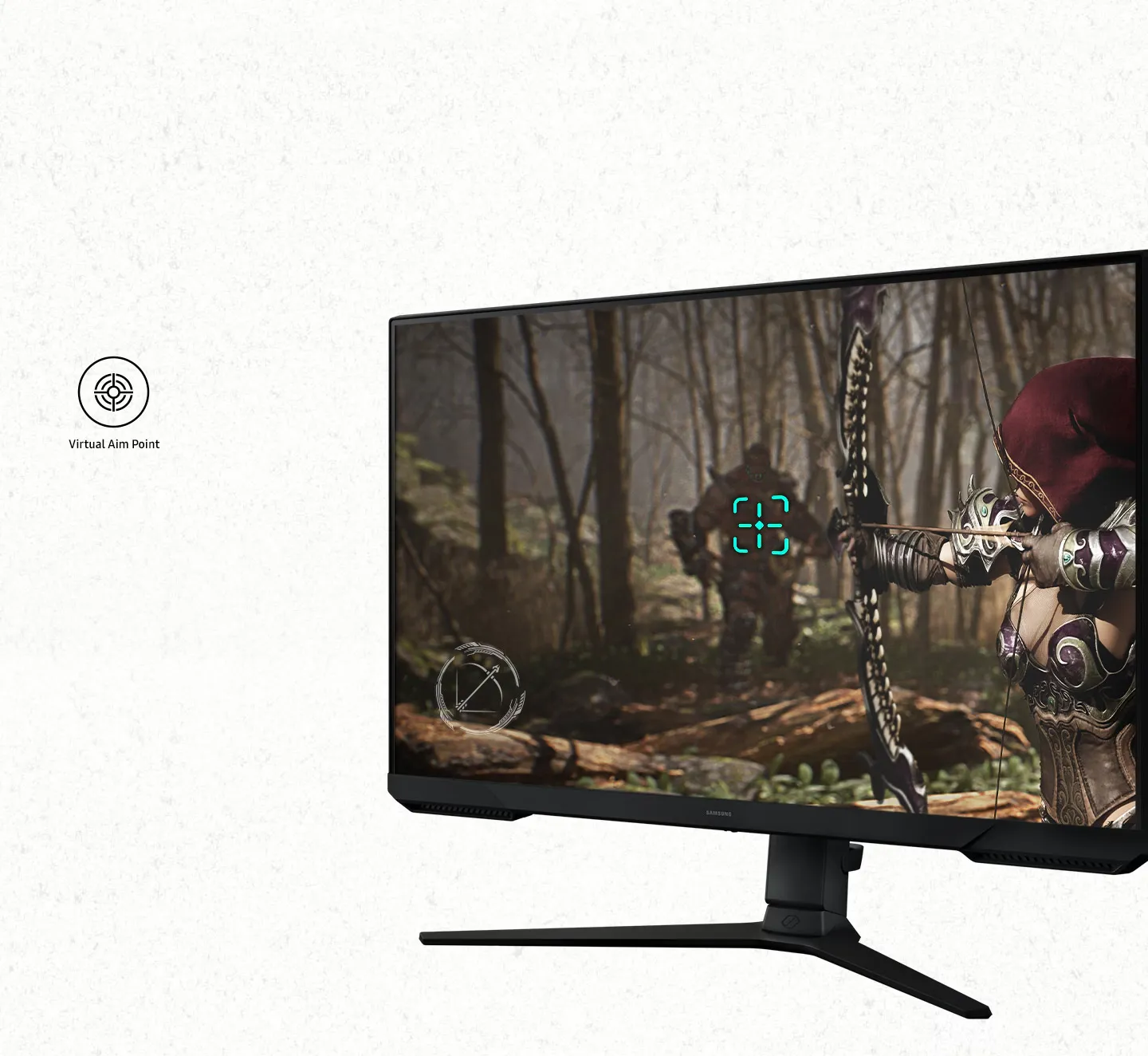 Samsung Odyssey G3 LS27DG302EWXXL Gaming Monitor (Black) overview 5