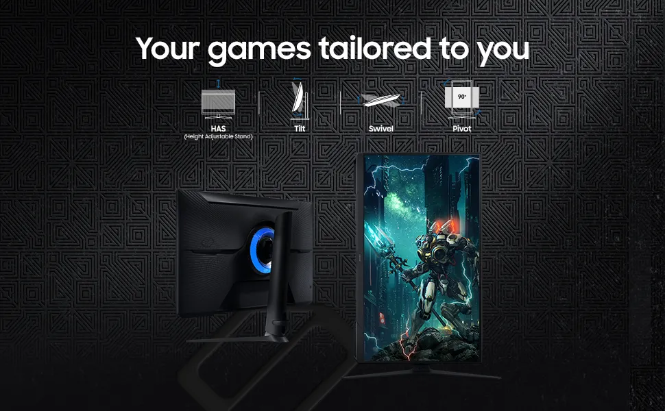 Samsung Odyssey G3 LS32DG300EWXXL 32 Inch Gaming Monitor (Black) overview 3
