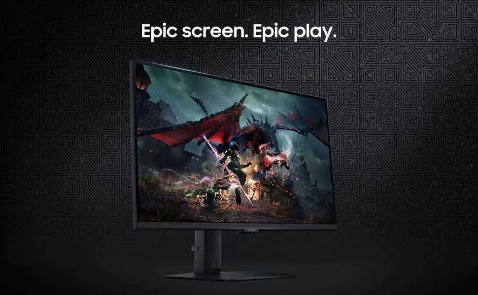 Samsung Odyssey G5 LS27DG502EWXXL 27 Inch Gaming Monitor (Black) overview 1