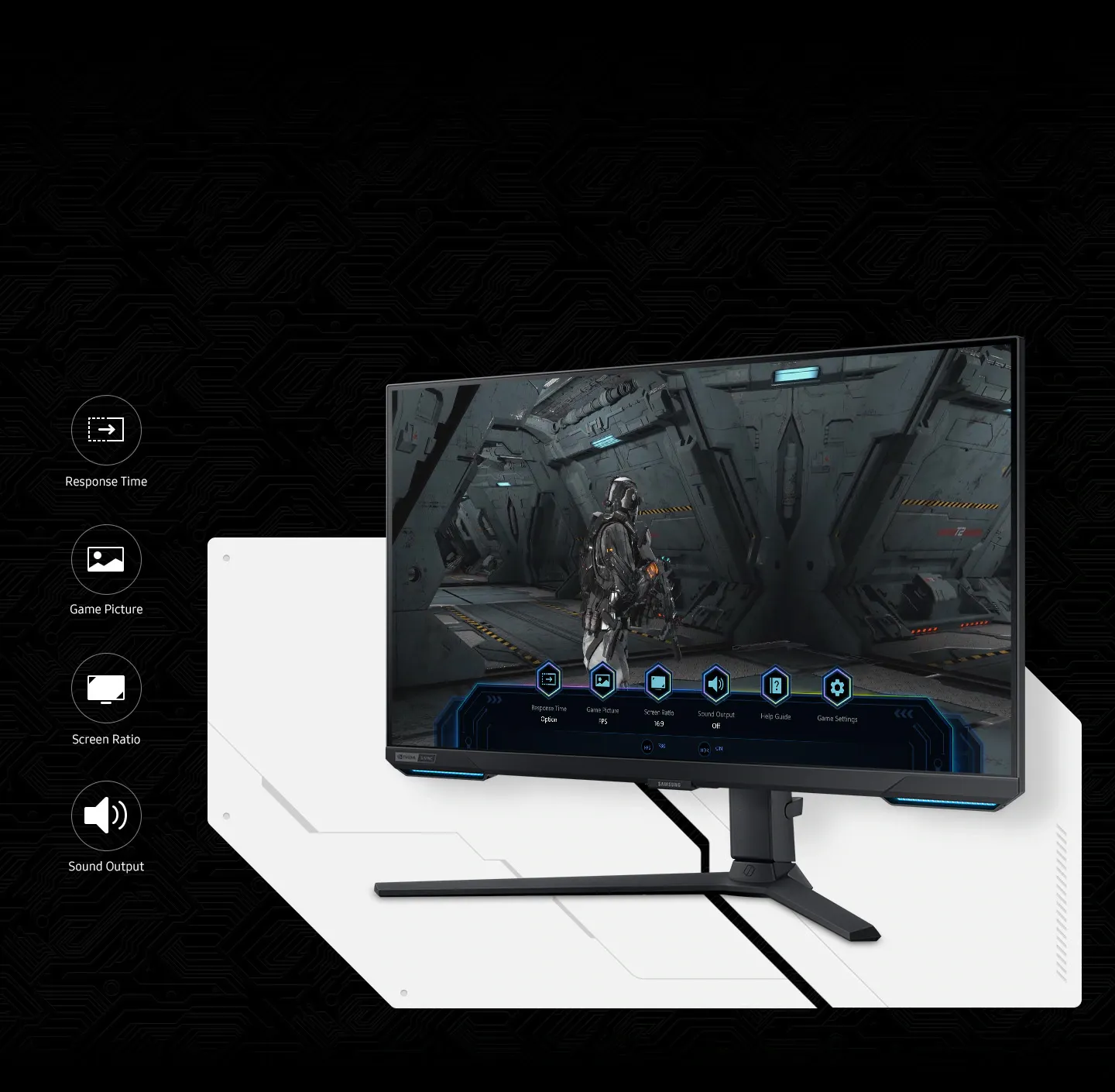 Samsung Odyssey G7 28" 4K UHD 144Hz IPS Gaming Monitor LS28BG700EWXXL overview 8