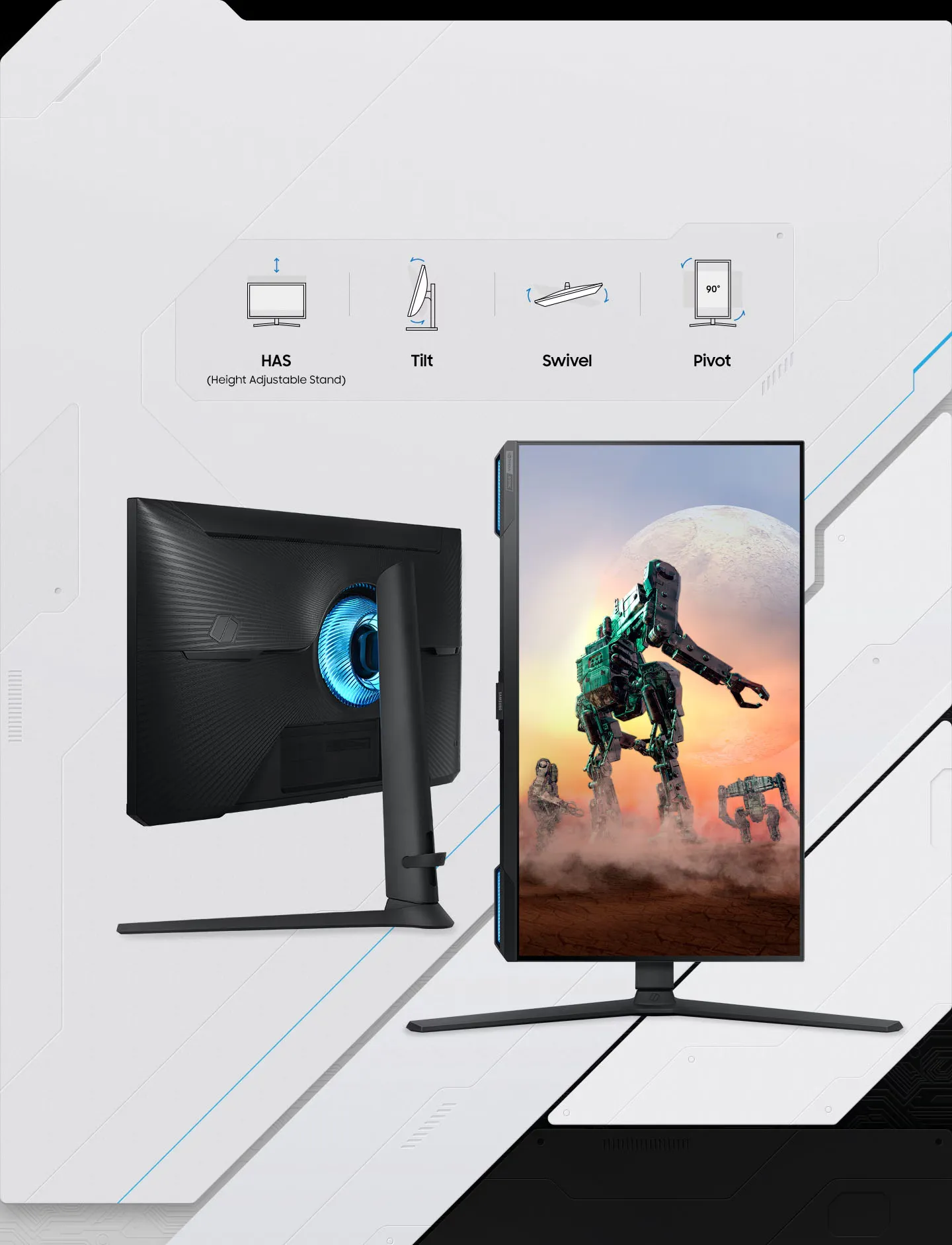 Samsung Odyssey G7 28" 4K UHD 144Hz IPS Gaming Monitor LS28BG700EWXXL overview 9