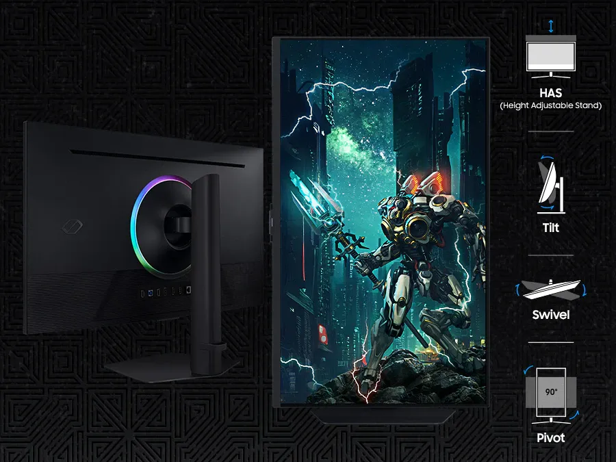 Samsung Odyssey G7 LS27DG700EWXXL IPS 4K UHD Gaming Monitor overview 6