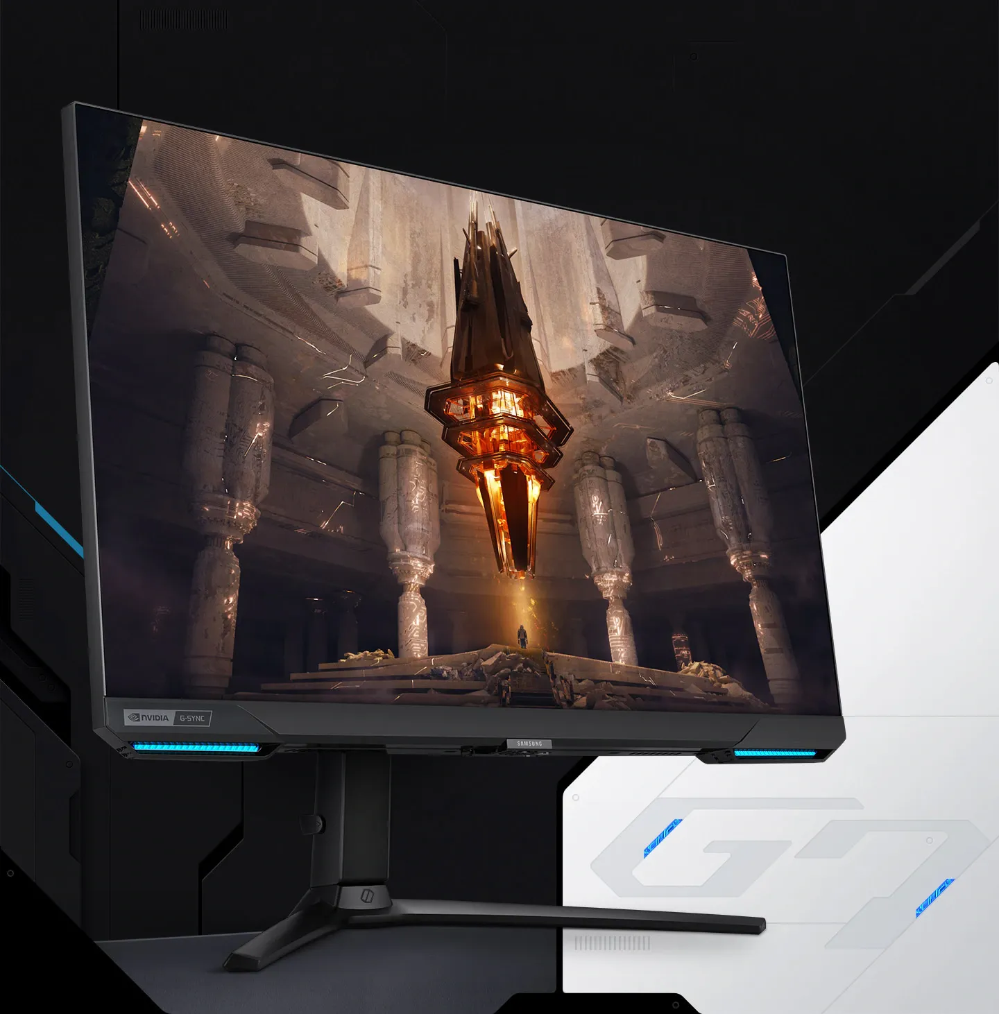 Samsung Odyssey G7 LS28BG702EWXXL 28 Inch Gaming Monitor overview 1