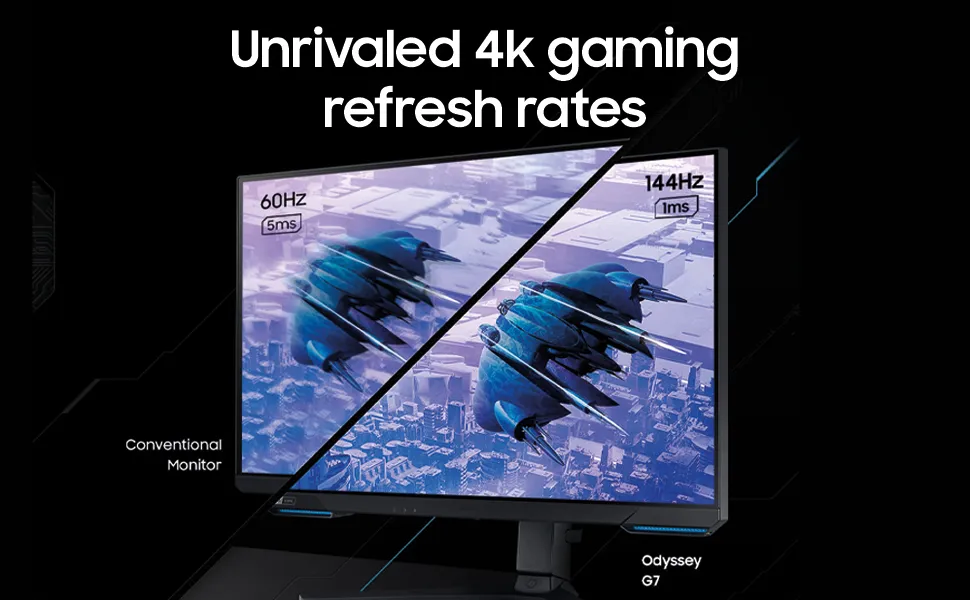 Samsung Odyssey G7 S28AG70 4K 144Hz UHD IPS Gaming Monitor overview 1