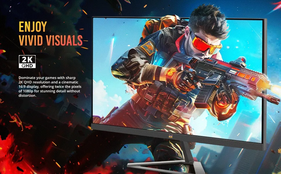 VIEWSONIC VX2758A-2K-PRO-3 27 Inch QHD 240Hz IPS Panel 130% SRGB 1MS Freesync IPS Gaming Monitor overview 4
