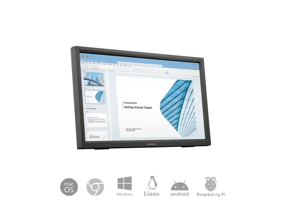 ViewSonic TD2223-2 22 inch 10-Point Touch Monitor (Black) overview 2