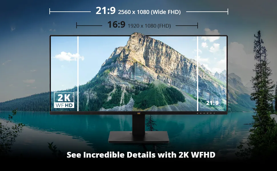 ViewSonic VA2932-MHD 29" WFHD IPS Wide Screen Monitor Black overview 4