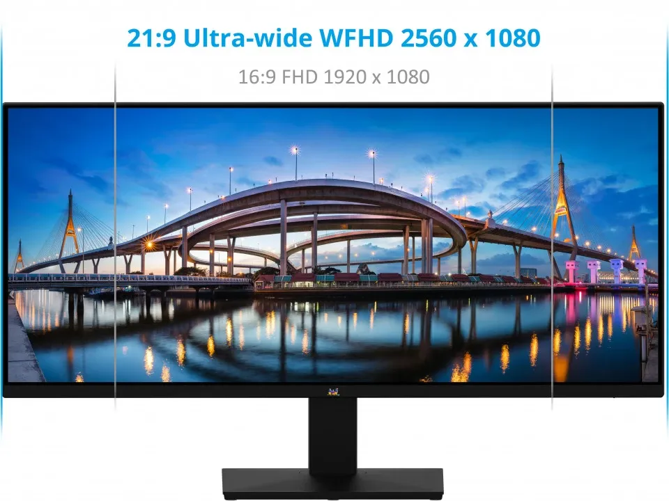 ViewSonic VA2932-MHD 29" WFHD IPS Wide Screen Monitor Black overview 5