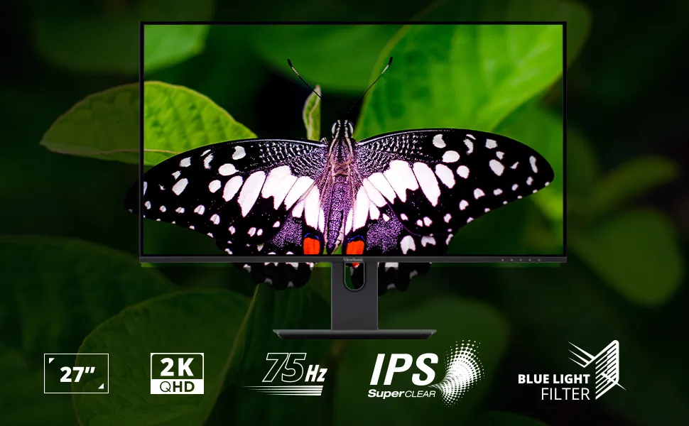 ViewSonic VX2780-2K-SHDJ 27 inch 2K 2560 x 1440 QHD IPS Monitor overview 1