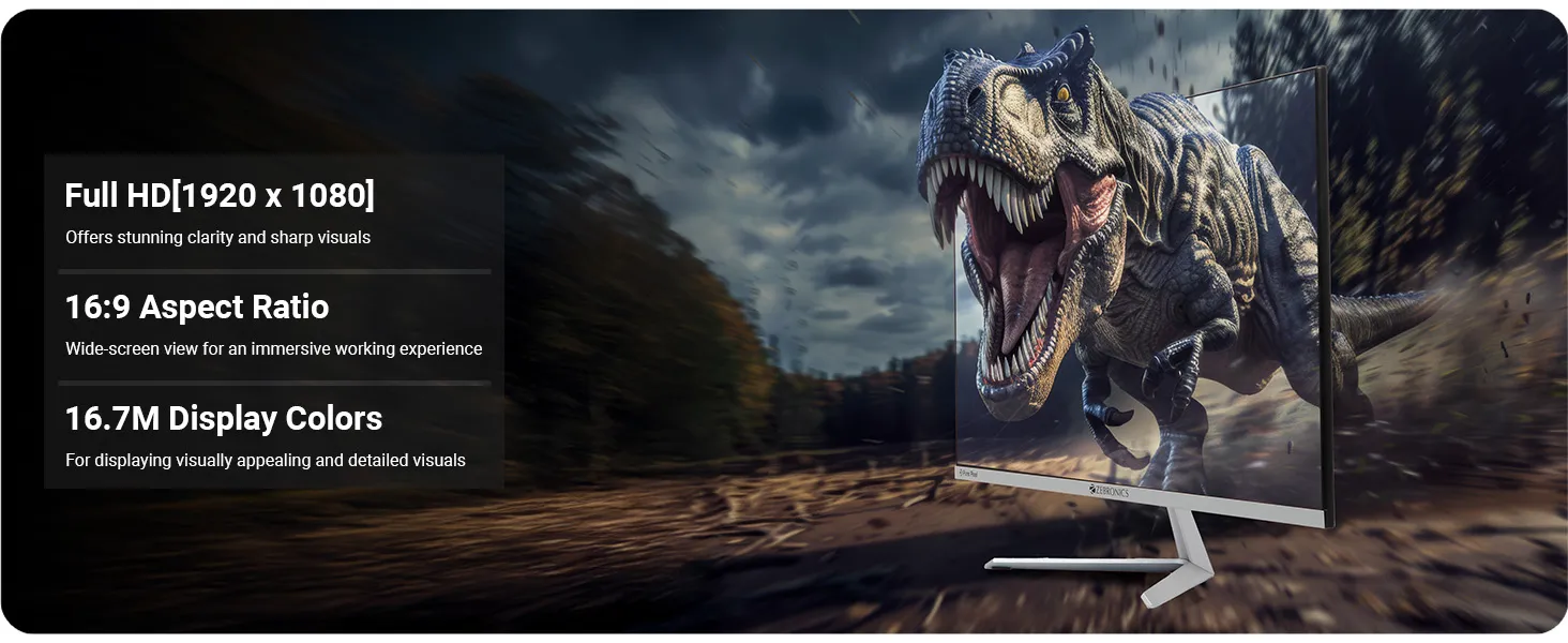 ZEBRONICS A24FHD 24 inch (60.4cm) 100Hz LED Monitor overview 3
