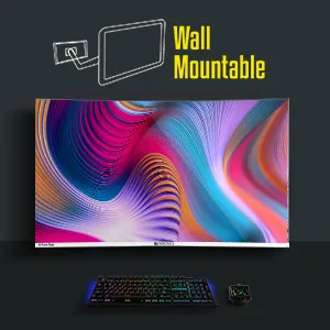 ZEBRONICS Zeb-AC32FHD LED Curved 75Hz 80Cm (32") (81.28 Cm) 1920x1080 Pixels FHD Resolution Monitor with HDMI + VGA Dual Input, Built-in Speaker, Max 250 Nits Brightness, Black overview 8