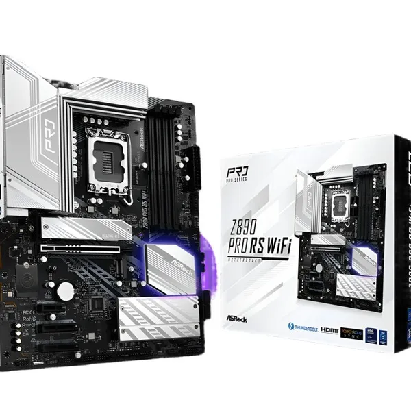 ASROCK Z890 Pro RS WIFI DDR5 LGA 1851 Intel Z890 SATA 6Gb/s ATX Motherboard