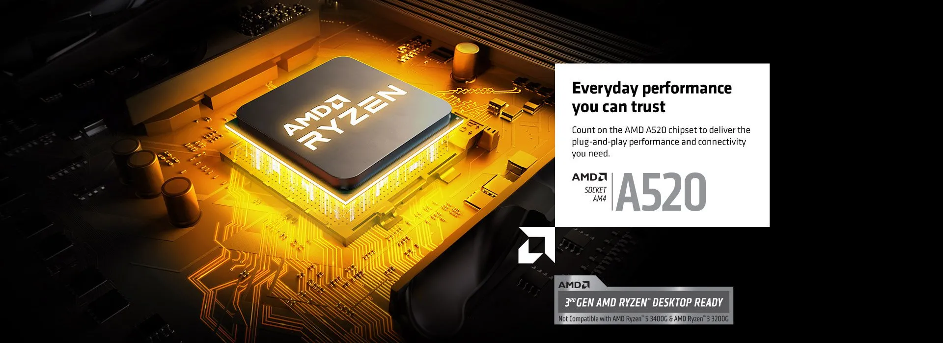 ASRock A520M-HVS AM4 AMD Micro ATX AMD Motherboard overview 2