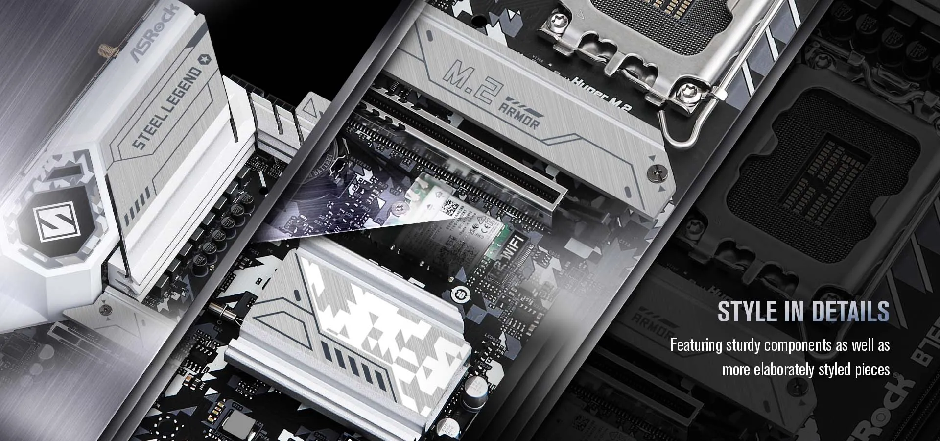 ASRock B760M Steel Legend WIFI Motherboard Supports Intel 12th , 13th & 14th Gen Processors overview 2